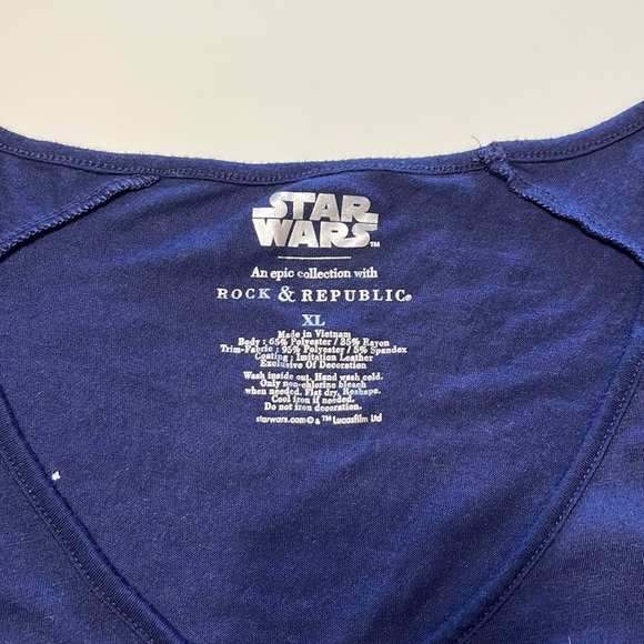 Star Wars Top blue very comfy stretchable - Picture 2 of 2